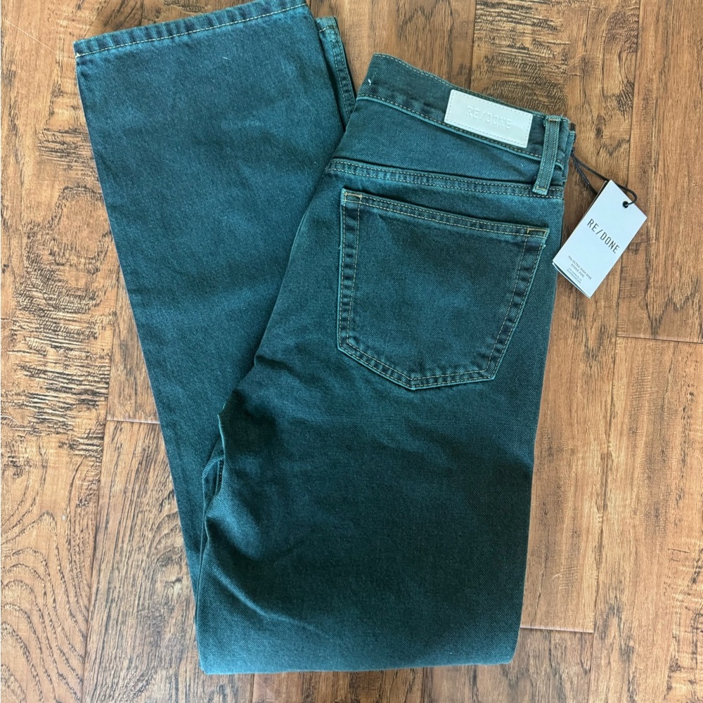 NWT Re/Done Teal Denim Jeans - Picture 5 of 5